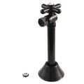 Kingston Brass 1/2" Sweat X 3/8" OD Comp Angle Shut-Off Valve W/5" Extension, Black CC83200X